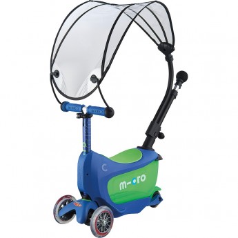 Самокат MICRO MINI2GO DELUXE с навесом Синий Самокат MICRO MINI2GO DELUXE с навесом Синий